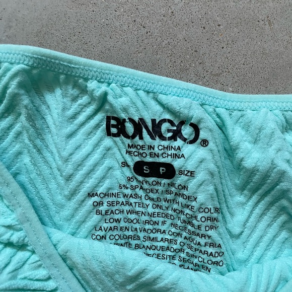 Mint off shoulder crop top - Picture 3 of 3